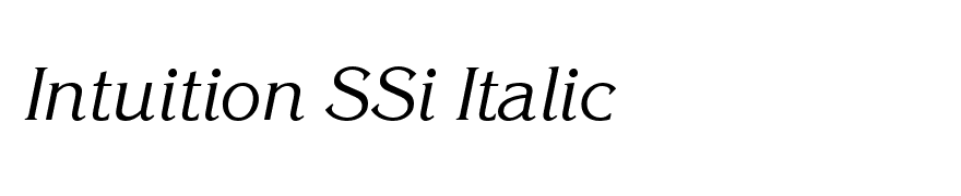 Intuition SSi Italic