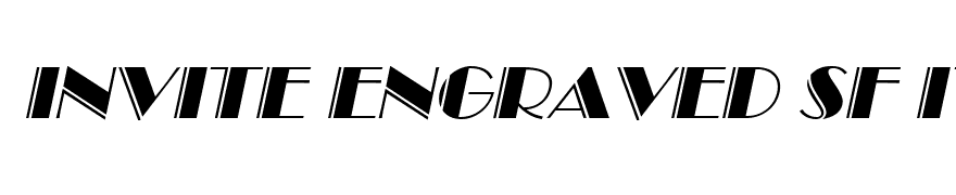 Invite Engraved SF Italic