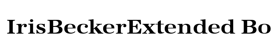 IrisBeckerExtended Bold