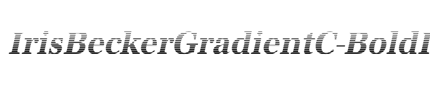 IrisBeckerGradientC-BoldItalic