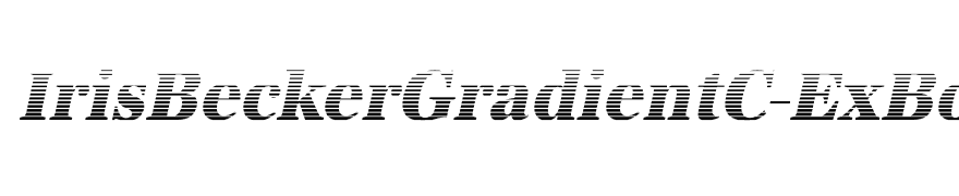 IrisBeckerGradientC-ExBold-Italic