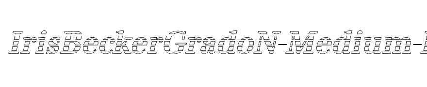 IrisBeckerGradoN-Medium-Italic