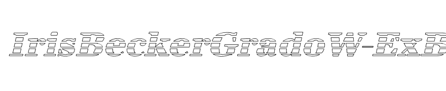 IrisBeckerGradoW-ExBold-Italic