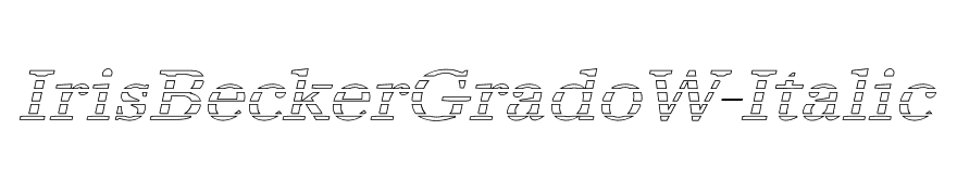 IrisBeckerGradoW-Italic