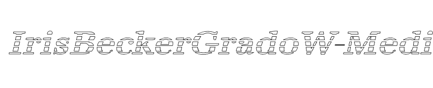 IrisBeckerGradoW-Medium-Italic