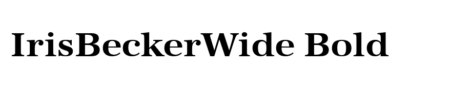 IrisBeckerWide Bold