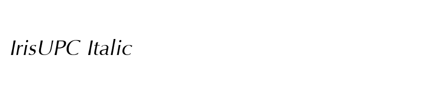 IrisUPC Italic