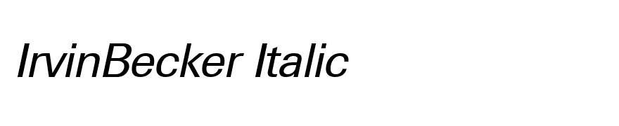 IrvinBecker Italic