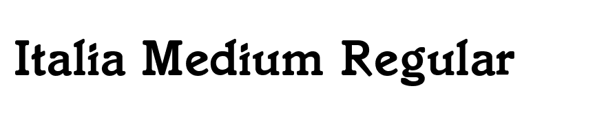 Italia Medium Regular
