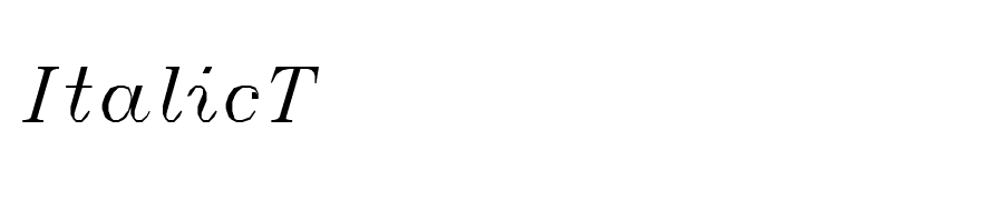 ItalicT