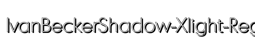 IvanBeckerShadow-Xlight-Regular