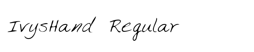 IvysHand Regular