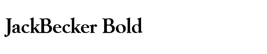 JackBecker Bold