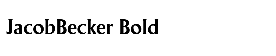 JacobBecker Bold