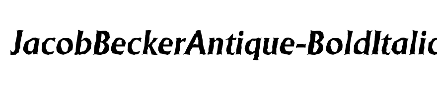 JacobBeckerAntique-BoldItalic