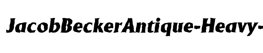 JacobBeckerAntique-Heavy-Italic