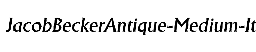 JacobBeckerAntique-Medium-Italic