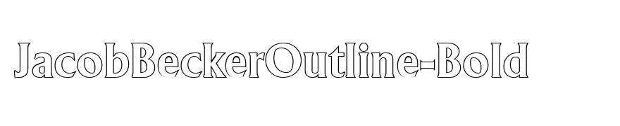 JacobBeckerOutline-Bold
