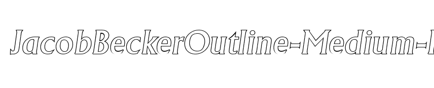JacobBeckerOutline-Medium-Italic