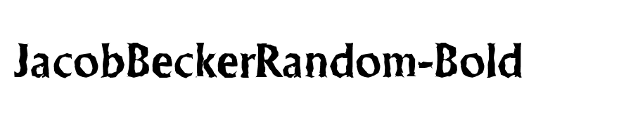 JacobBeckerRandom-Bold