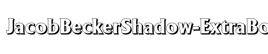 JacobBeckerShadow-ExtraBold-Regular