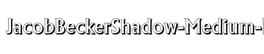 JacobBeckerShadow-Medium-Regular