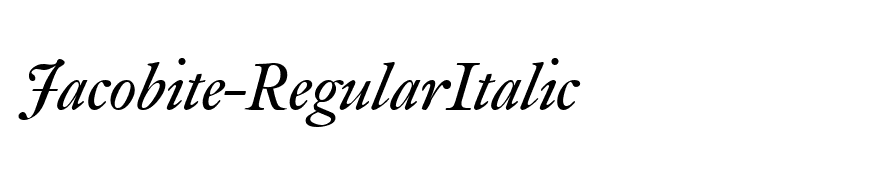 Jacobite-RegularItalic
