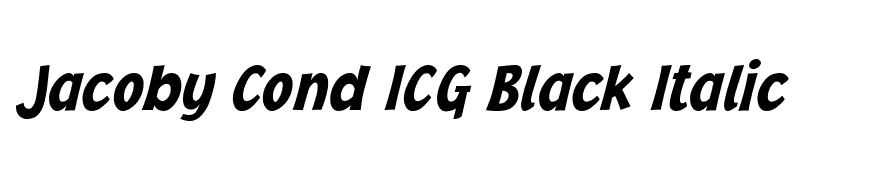 Jacoby Cond ICG Black Italic