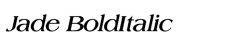Jade BoldItalic