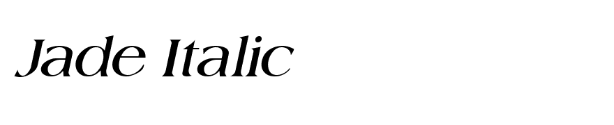 Jade Italic
