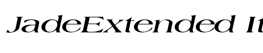 JadeExtended Italic