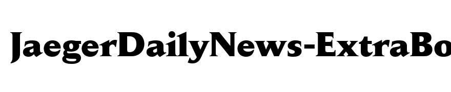 JaegerDailyNews-ExtraBold