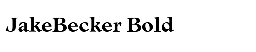 JakeBecker Bold