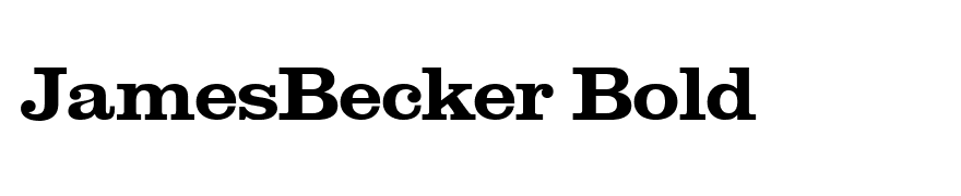 JamesBecker Bold