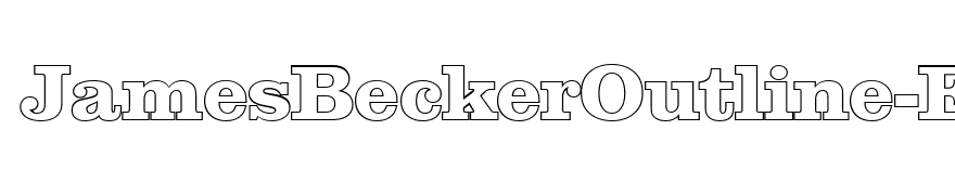 JamesBeckerOutline-ExtraBold-Regular