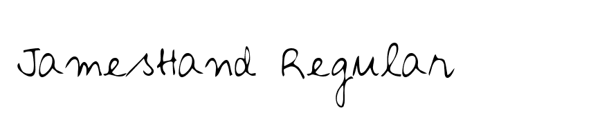 JamesHand Regular