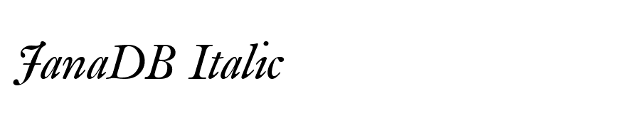 JanaDB Italic