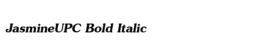 JasmineUPC Bold Italic