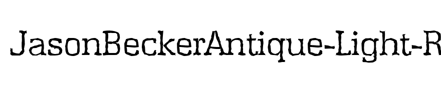 JasonBeckerAntique-Light-Regular