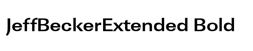 JeffBeckerExtended Bold
