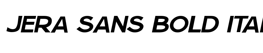 Jera Sans Bold Italic JL
