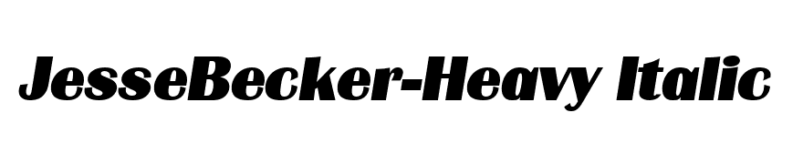 JesseBecker-Heavy Italic