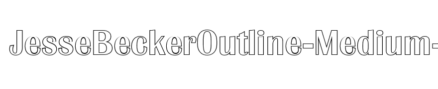 JesseBeckerOutline-Medium-Regular