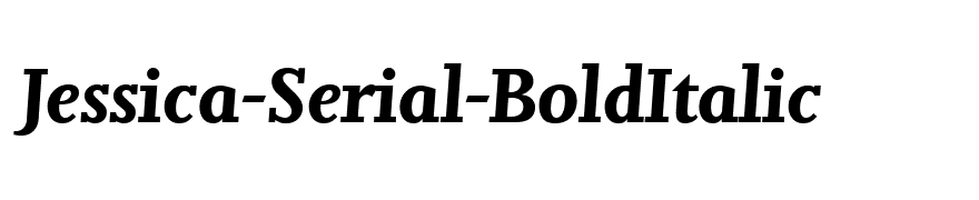 Jessica-Serial-BoldItalic