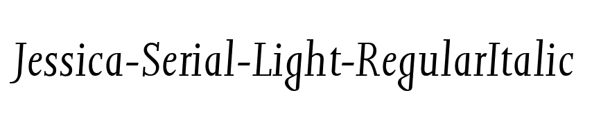 Jessica-Serial-Light-RegularItalic