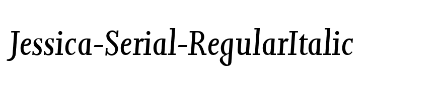 Jessica-Serial-RegularItalic