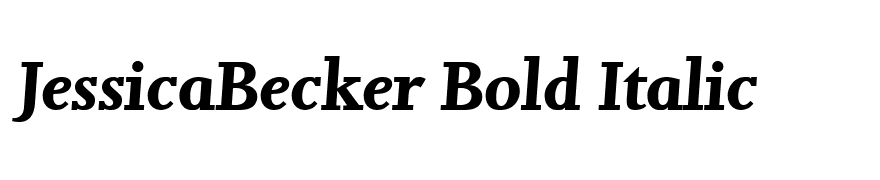 JessicaBecker Bold Italic