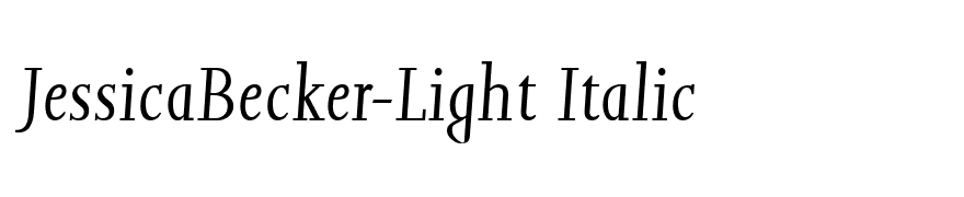 JessicaBecker-Light Italic