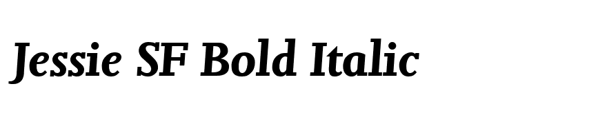 Jessie SF Bold Italic