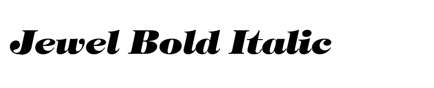 Jewel Bold Italic